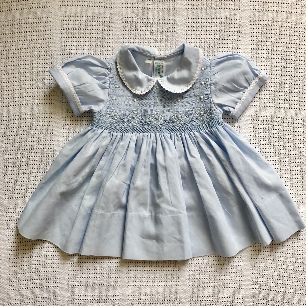 Feltman Brothers Blue Smocked Dress